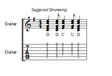 Man on the Moon suggested strumming