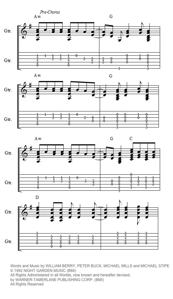 Man on the Moon pre-chorus