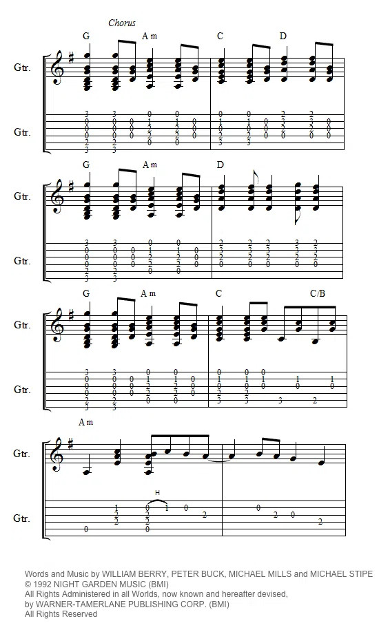 Man on the Moon chorus