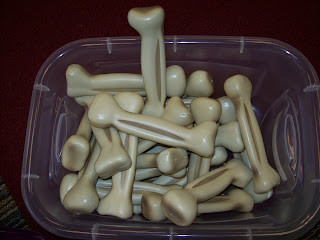 Plastic bones for rhythm activity