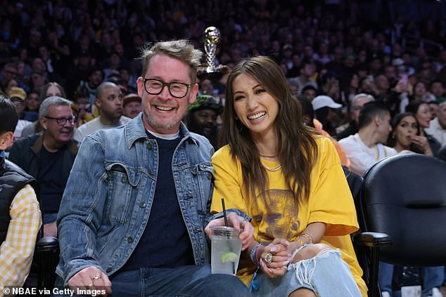 Promotional image featuring Macaulay Culkin and Brenda Song, highlighting their recent career projects in television