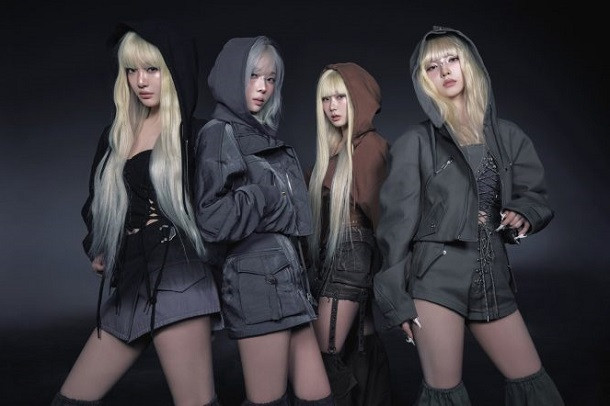 aespa Armageddon album art, showcasing the group in a futuristic concept for their new song Armageddon