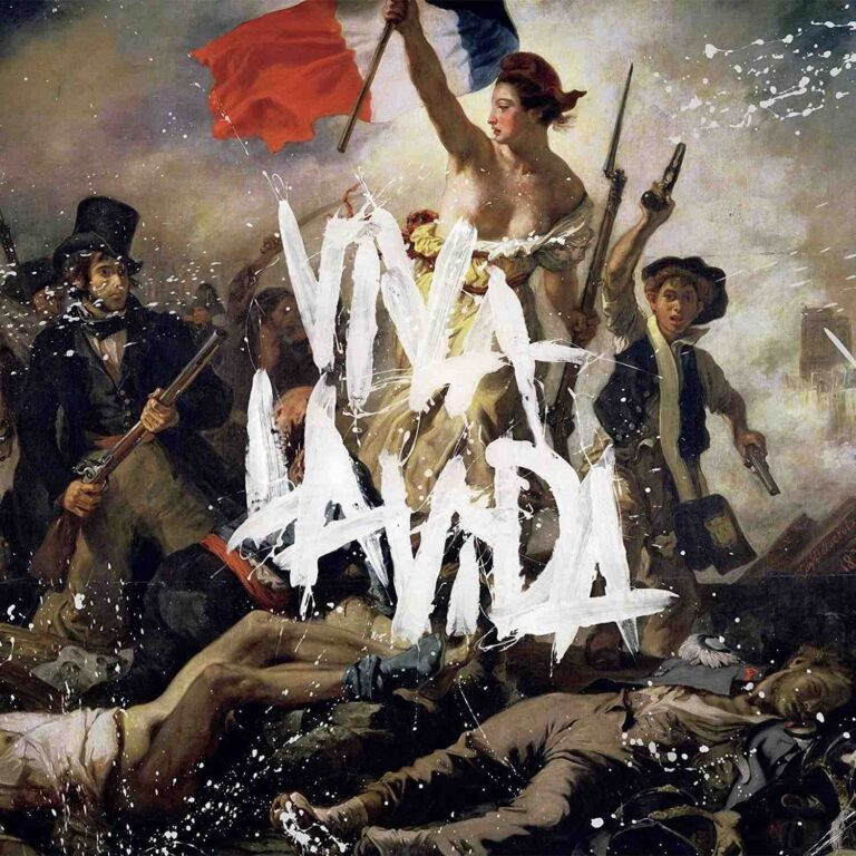 Coldplay album cover featuring the painting Liberty Leading the People by Eugène Delacroix