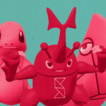 Image of Pokemon with the Scopely logo. Alt text: Scopely Pokemon collaboration logo, indicating gaming industry trends and potential acquisitions in mobile gaming.