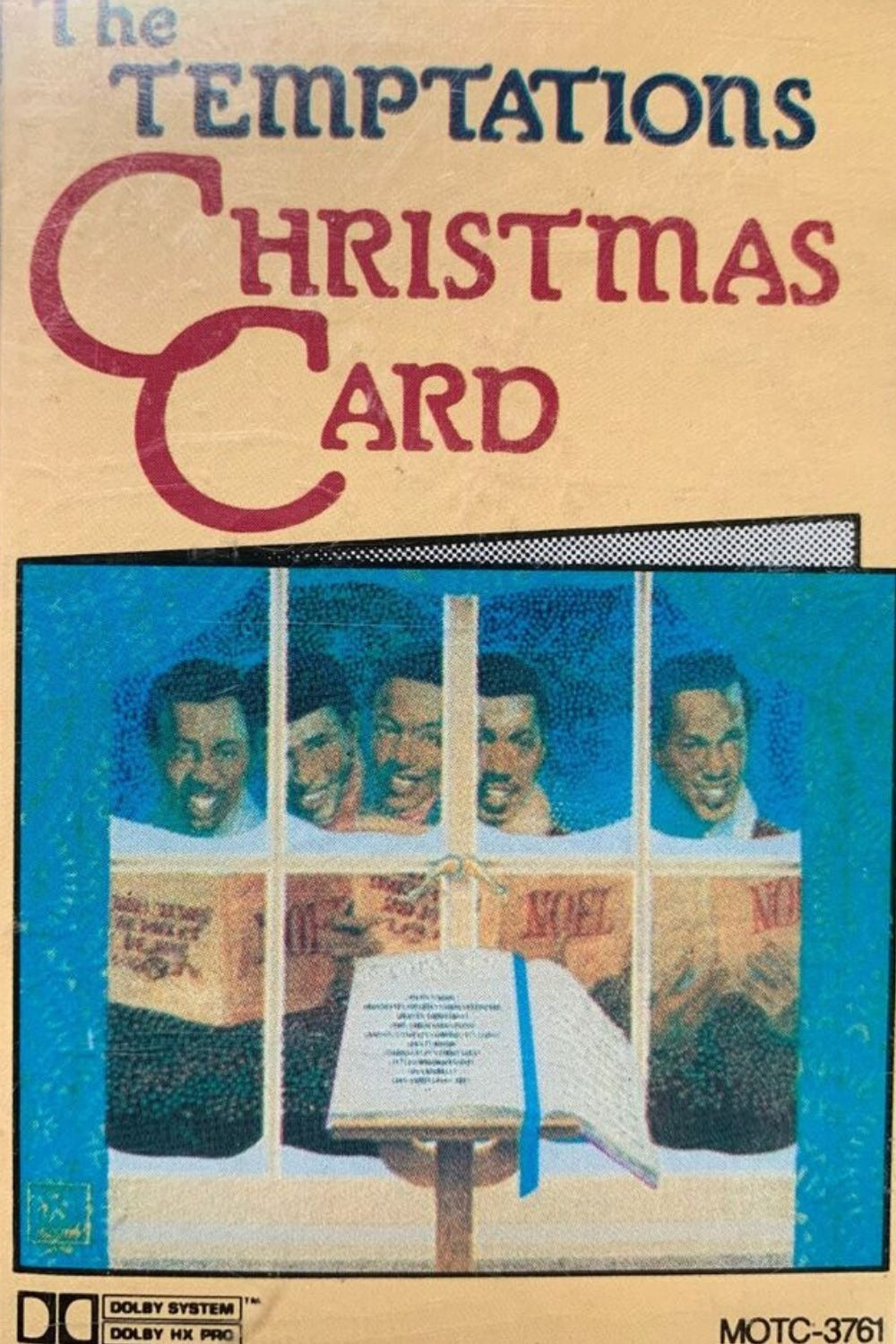 The Temptations Christmas Card album cover, released in 1970, a classic Motown Christmas album featuring soulful renditions of holiday songs.