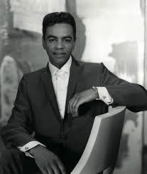 Johnny Mathis in a classic pose