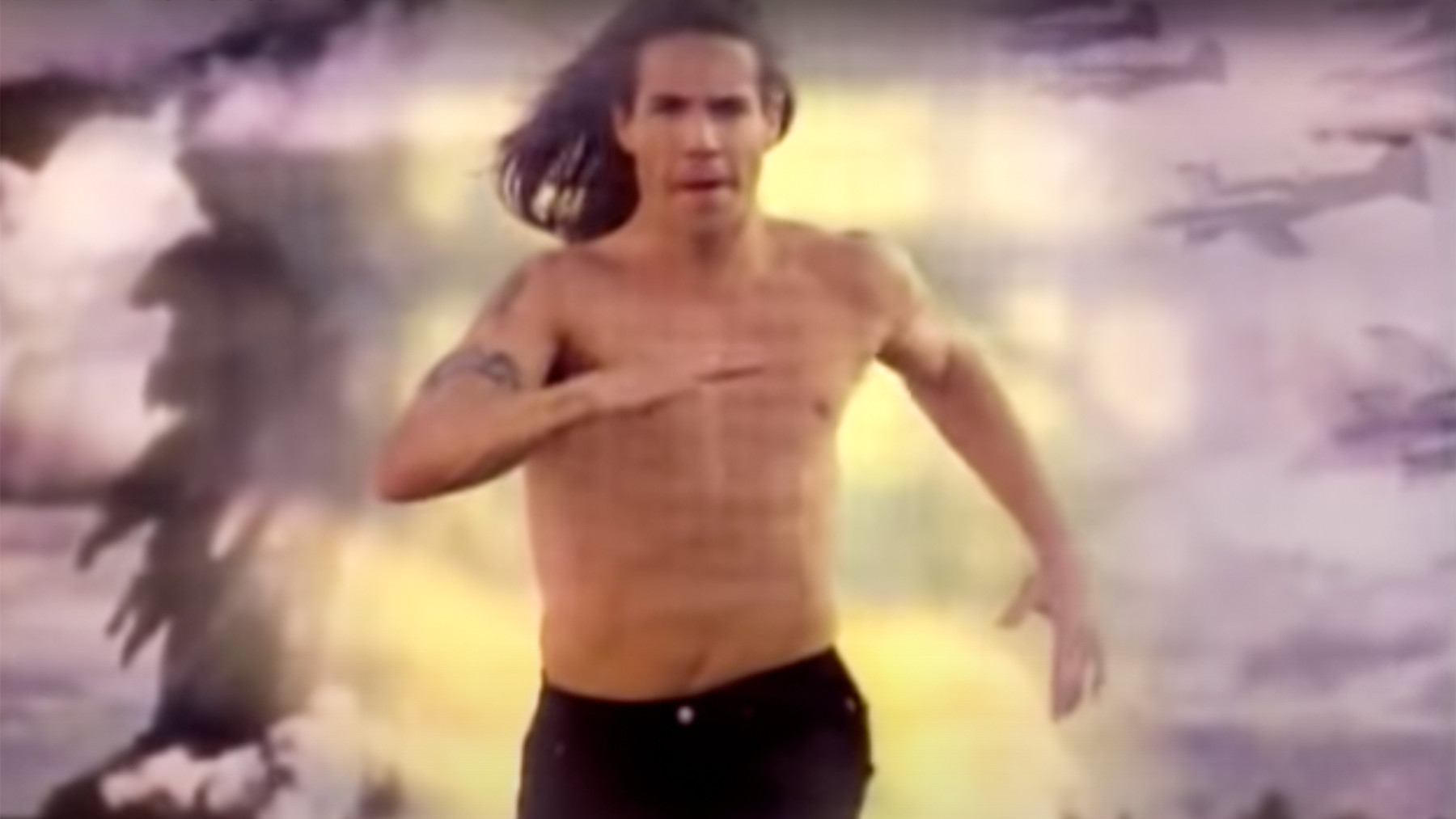 Red Hot Chili Peppers in the iconic 'Under the Bridge' music video