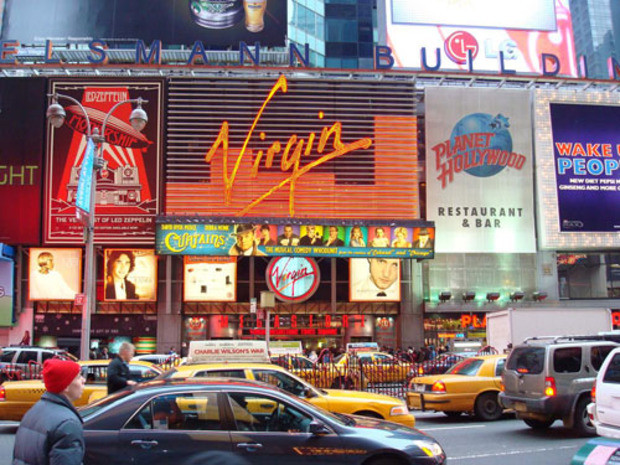 Virgin Megastore in Times Square, NYC