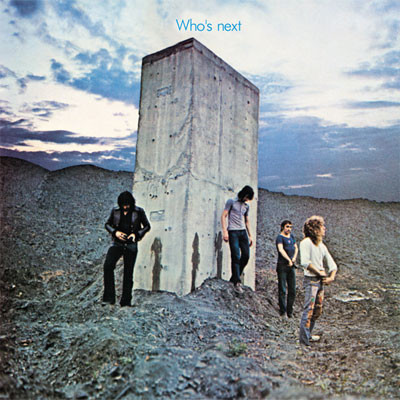 The Who's Next album cover featuring band members in an abstract, powerful pose, representing the raw energy of their music