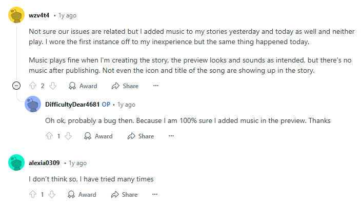 Change a Song on Instagram Post After Posting removed track