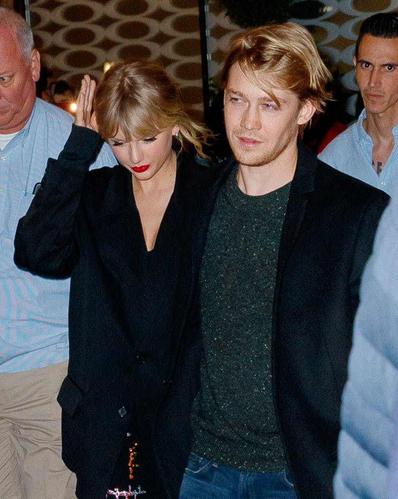 Taylor Swift and Joe Alwyn departing Zuma in 2019